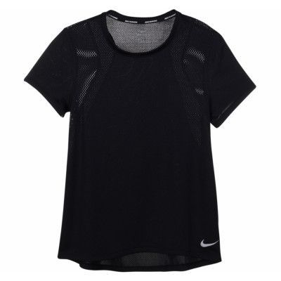 Nike Run Women's Short-Sleeve, Black/Black, Xs,  Nike