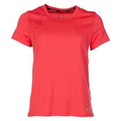 Nike Run Women's Short-Sleeve, Ember Glow/Ember Glow/Reflecti, M,  Nike