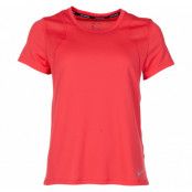 Nike Run Women's Short-Sleeve, Ember Glow/Ember Glow/Reflecti, S,  Nike