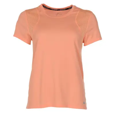 Nike Run Women's Short-Sleeve, Fuel Orange/Fuel Orange/Reflec, S,  Nike