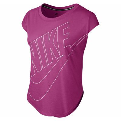 Nike Signal Tee, Hot Pink/White, Xs,  Nike