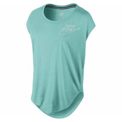 Nike Signal Tee-Small Logo, Light Aqua/White, Xs,  Nike
