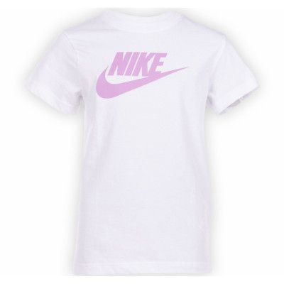 Nike Sportswear Big Kids' T-Sh, White/Magic Flamingo, S,  Nike