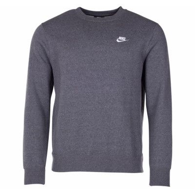 Nike Sportswear Club Fleece Cr, Charcoal Heathr/White, M,  Nike