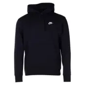 Nike Sportswear Club Fleece Pu, Black/Black/White, L,  Hoodies