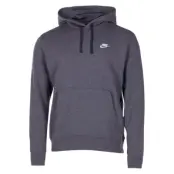 Nike Sportswear Club Fleece Pu, Charcoal Heathr/Anthracite/Whi, M,  Hoodies