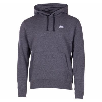 Nike Sportswear Club Fleece Pu, Charcoal Heathr/Anthracite/Whi, M,  Hoodies