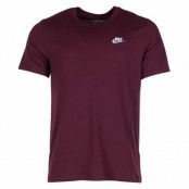 Nike Sportswear Club Men's T-S, Night Maroon/White, Xs, Nike