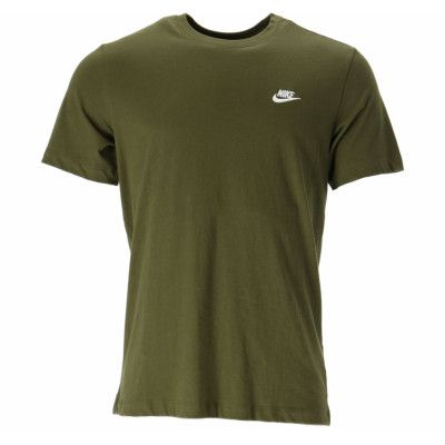 Nike Sportswear Club Men's T-S, Rough Green/White, S,  T-Shirts
