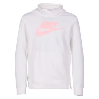 Nike Sportswear Girls' Pullove, Sail/Bleached Coral, M,  Nike