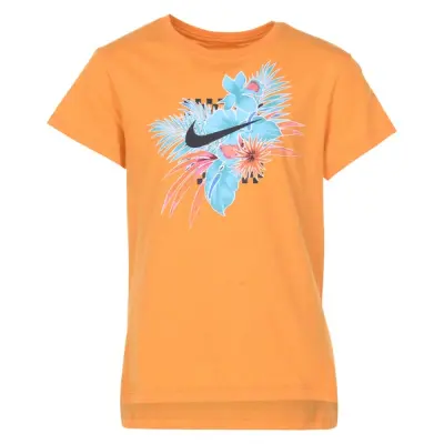 Nike Sportswear Girls' T-Shirt, Orange Peel/Htr, M,  T-Shirts