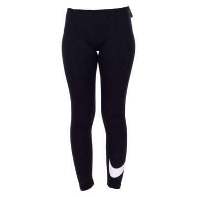 Nike Sportswear Girls' Tights, Black/White, L,  Nike