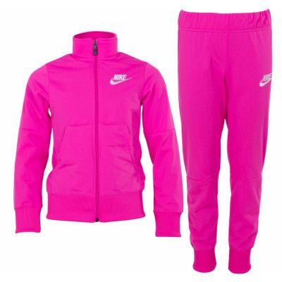 Nike Sportswear Girls' Tracksu, Laser Fuchsia/White, S,  Nike