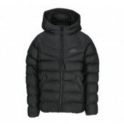 Nike Sportswear Kids Hooded Jacket, Black/Black/Black/Anthracite, S, Jackor
