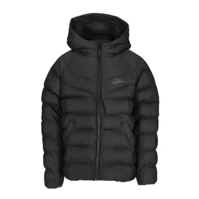 Nike Sportswear Kids Hooded Jacket, Black/Black/Black/Anthracite, S,  Jackor