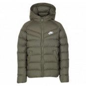 Nike Sportswear Kids Hooded Jacket, Medium Olive/Medium Olive/Whit, L,  Nike