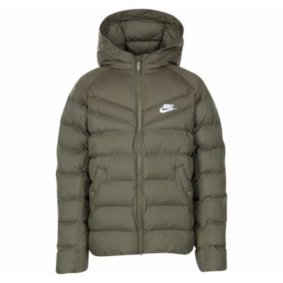 Nike Sportswear Kids Hooded Jacket, Medium Olive/Medium Olive/Whit, Xl,  Nike