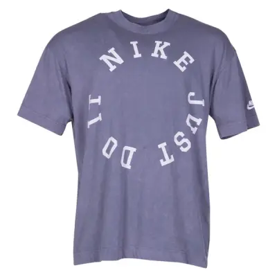 Nike Sportswear Men's Short-Sl, Armory Blue/Summit White, M,  T-Shirts