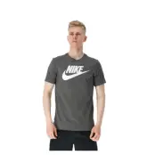 Nike Sportswear Men's T-Shirt, Charcoal Heathr/White, M,  Nike