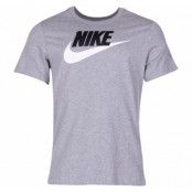 Nike Sportswear Men's T-Shirt, Dk Grey Heather/Black/White, L,  Nike