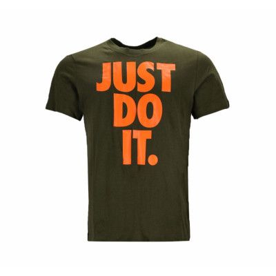 Nike Sportswear Men's T-Shirt, Rough Green/Total Orange, Lt,  Nike