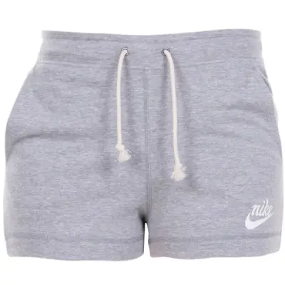 Nike Sportswear Women's Shorts, Dk Grey Heather/Sail, L,  Nike