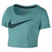 Nike Swoosh Crop Top, Sport Turq Htr/Teal, L,  Nike