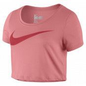 Nike Swoosh Crop Top, Sunblush/Daring Red, M,  Nike