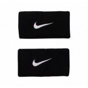 Nike Swoosh Doublewide Wristba, Black/White, Onesize, Benskydd Och Tillbehör