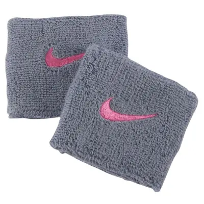 Nike Swoosh Wristbands 2 Pk, Grey/Pink, Onesize,  Utrustning