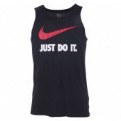 Nike Tank-New Jdi Swoosh, Black/Black/University Red, L,  Linnen