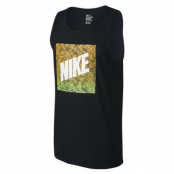 Nike Tank-Palm Print Box, Black/Electric Green, L,  Nike