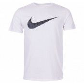 Nike Tee-Hangtag Swoosh, White/Black, Xlt,  T-Shirts