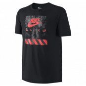 Nike Tee-Nike Air Animal, Black/Bright Crimson, L,  Nike