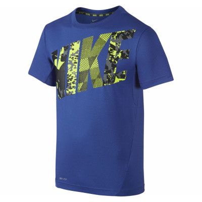 Nike Vapor Df Gfx Ss Top Yth, Game Royal/Game Royal, Xs,  Nike