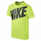 Nike Vapor Df Gfx Ss Top Yth, Volt/Volt, M, Nike