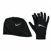 Nike W Essential Hat And Glove, Black/Black/Silver, Xs-S,  Träningstillbehör