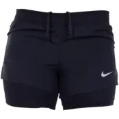 Nike Women's 2-In-1 Running Sh, Black/Black/Black/Wolf Grey, Xs,  Träningsshorts