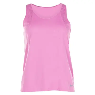 Nike Women's Running Tank, Magic Flamingo/Reflective Silv, S,  Nike