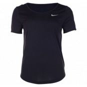 nike women's running top, black/reflective silv, l,  nike