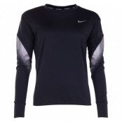 Nike Women's Running Top, Black/Reflective Silv, L,  Nike