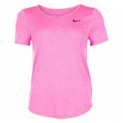 Nike Women's Running Top, Digital Pink/Htr/Black, Xl, T-Shirts