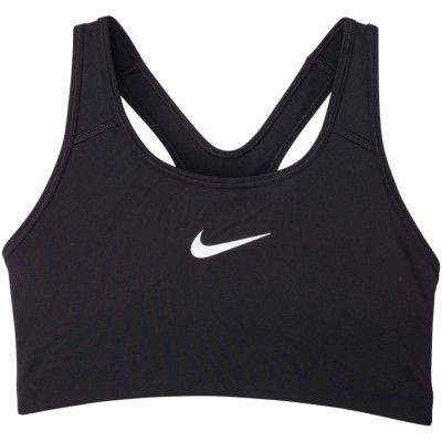 Nike  Women's Swoosh Medium Su, Black/White, L,  Sport-Bh