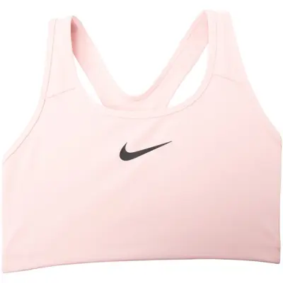 Nike  Women's Swoosh Medium Su, Echo Pink/Black, Xs,  Sport-Bh