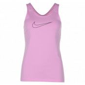 Nike Women's Training Tank, Pink Rise/Black, L,  T-Shirts