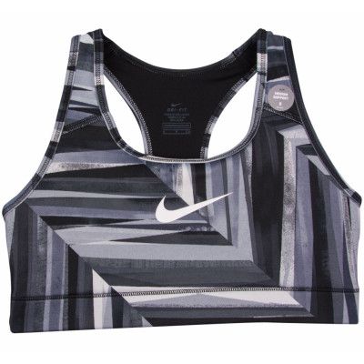 Nk Vcty Cmprsn Mnlth Chped Bra, Black/Cool Grey/White, Xl,  Nike