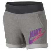Novelty Knit Short Yth, Dk Grey Heather/Anthracite/Pin, L,  Nike