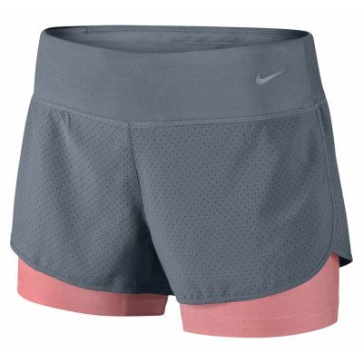 Perforated Rival 2in1 Short, Blue Graphite/Reflective Silv, Xs,  Nike