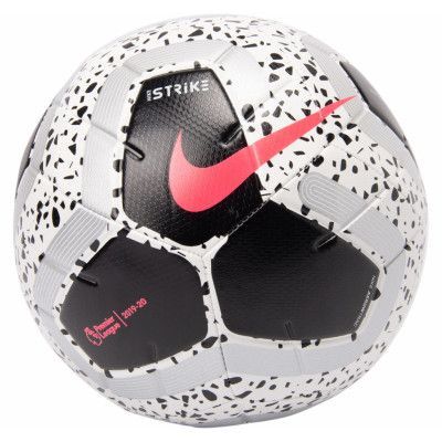 Premier League Strike Soccer B, White/Black/Black/Racer Pink, 3,  Nike