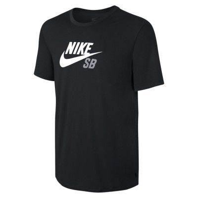 Sb Df Icon Logo Tee, Black/Black/Wolf Grey, Xl,  Nike